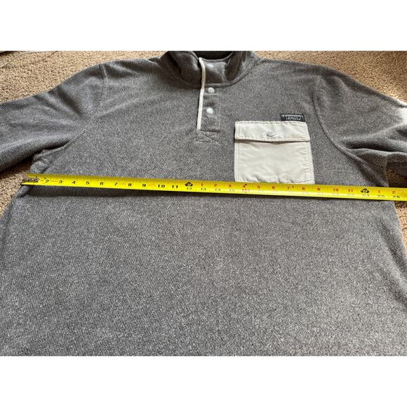 Simply Southern Snap Pullover Sweater Unisex jacket Grey Blue Gorpcore Unisex - Picture 3 of 5